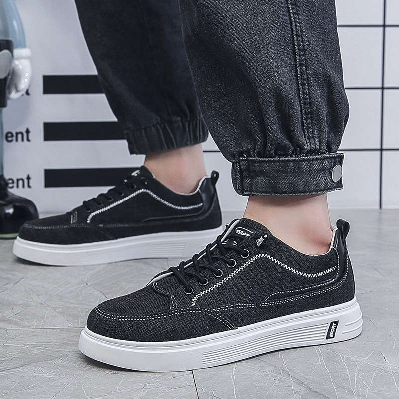 Men Shoes Essentials - Sepatu Kasual Kanvas Linen Pria Sepatu
