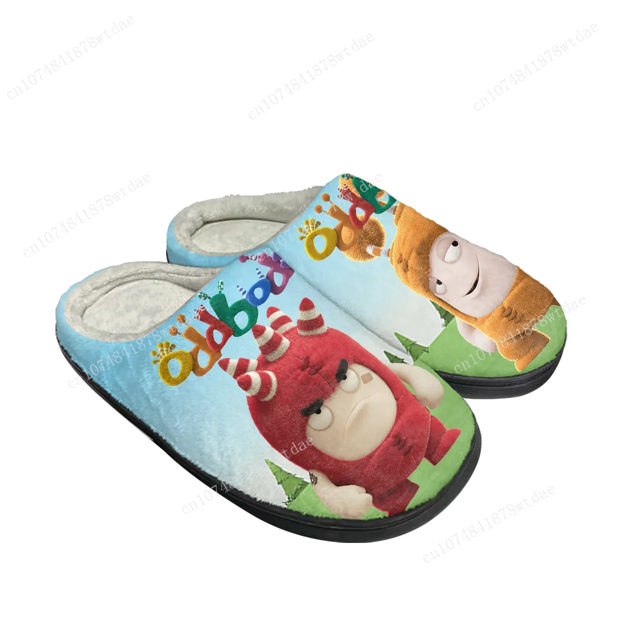 Men Shoes Singapore - Sandal Rumah Oddbods Bahan Katun untuk