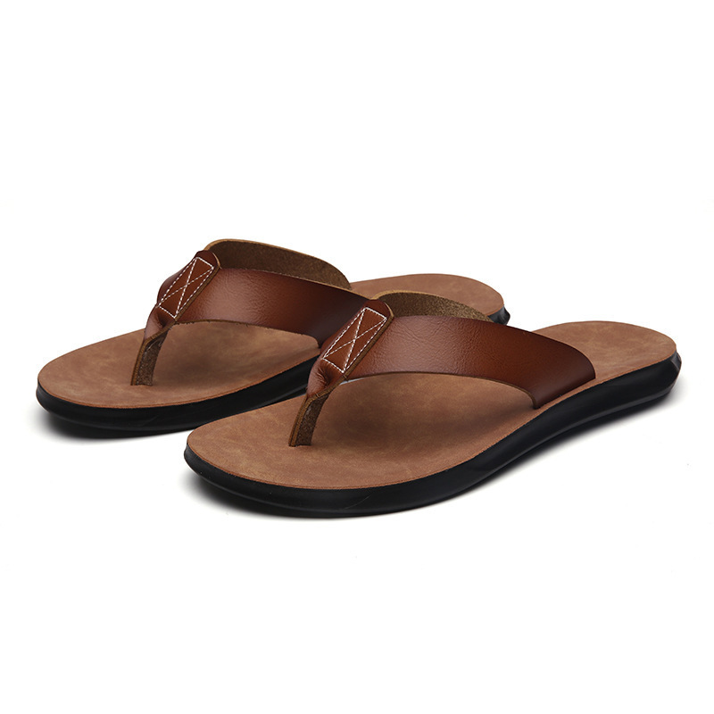 Men'S Shoes Dress Casual - 38-47 Sandal Jepit Kulit Italia Baru