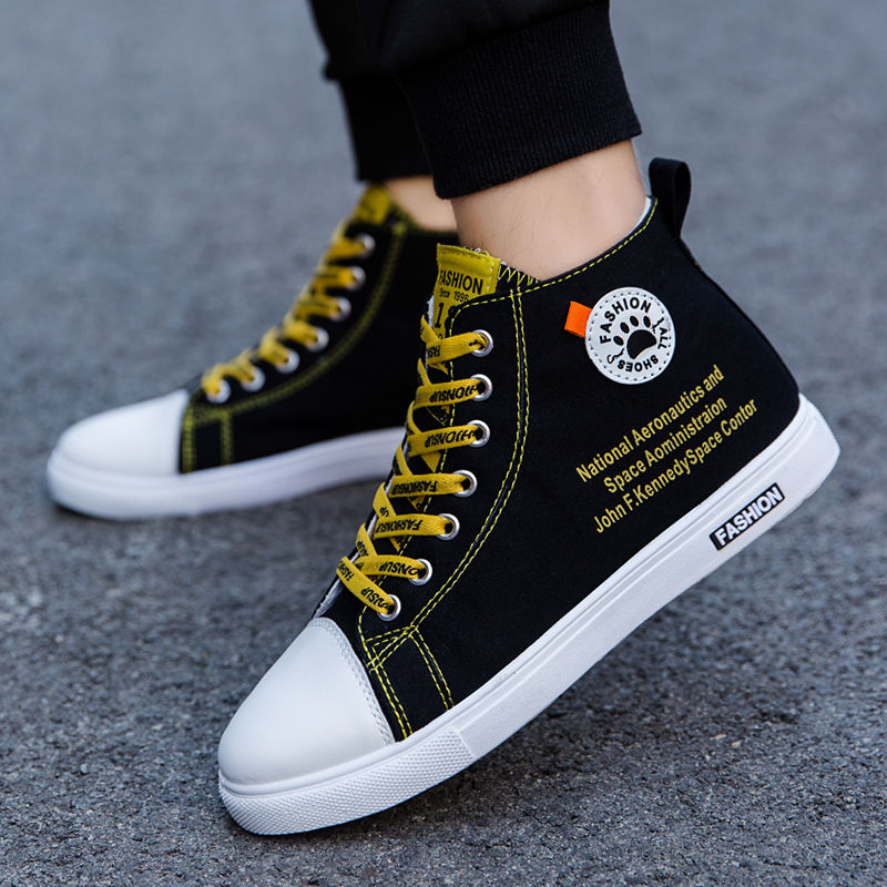 Men Shoes Offer - Sepatu Pria Kanvas Tali Tinggi Musim