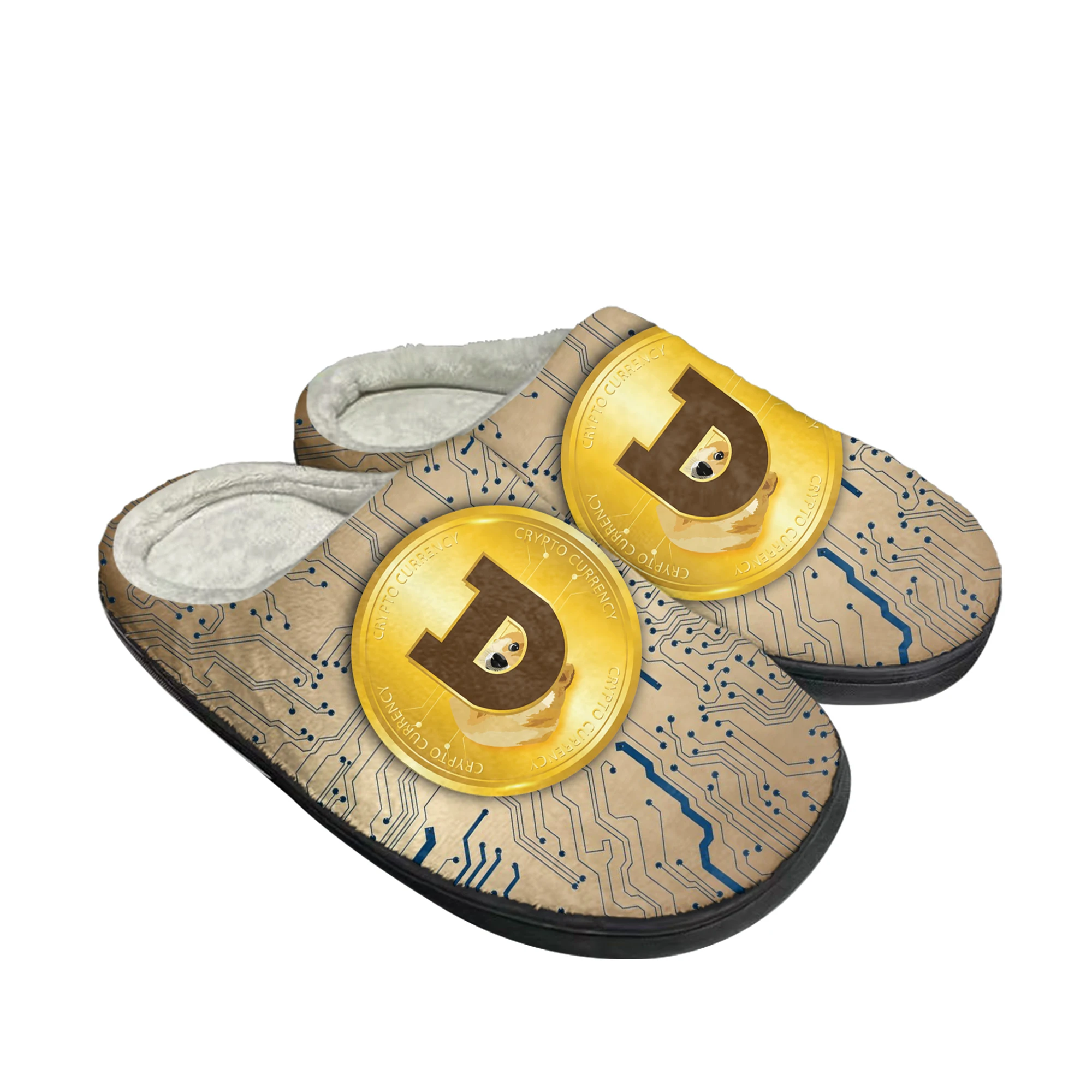 Men Shoes Winter - Dogecoin Mata Uang Kripto Dogecoin Sandal