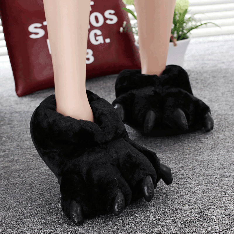 Men Shoes Winter - Sepatu Paw Hewan Hitam Ukuran 35-43