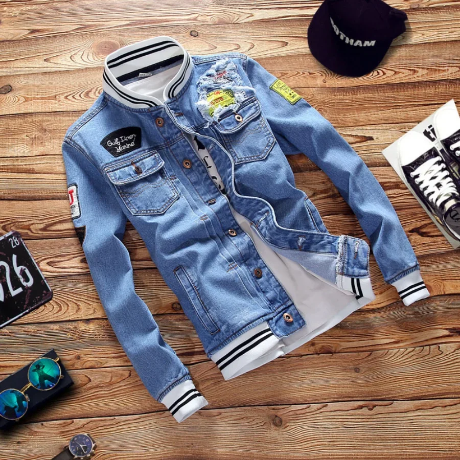 Jaket Denim Pria Baru 2026, Ja - Men'S Shoes With Jeans ulasan dan harga