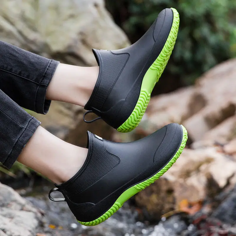 Sepatu Bot Hujan Pria Lembut A - Men Shoes Offer ulasan dan harga