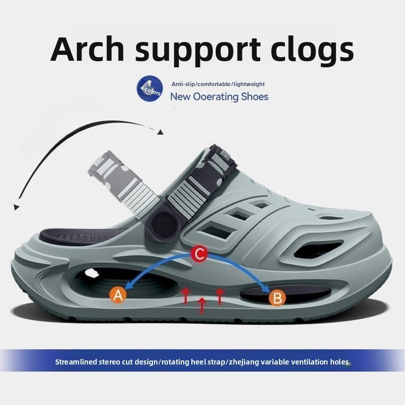Sandal Rumah Anti-Slip dengan  - Men'S Shoes With Support ulasan dan harga