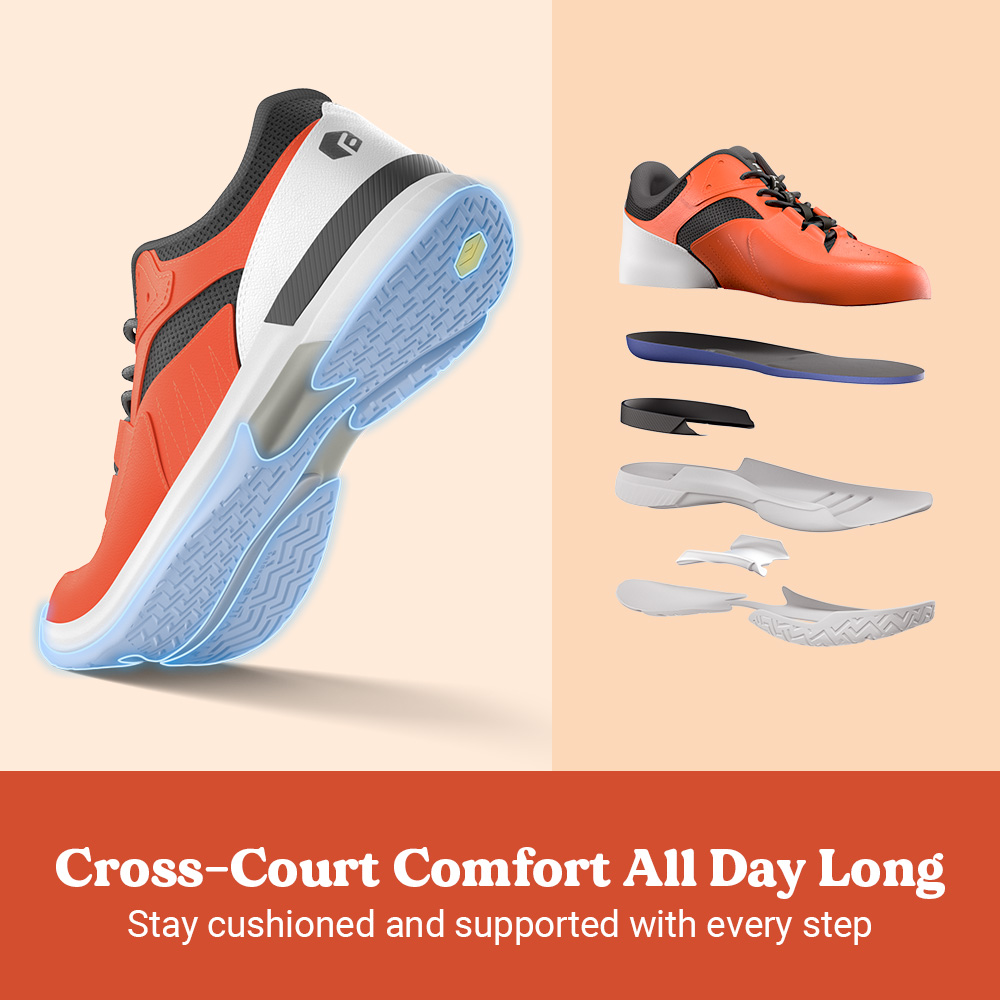 Sepatu Pickleball Pria FitVill - Men'S Shoes Plantar Fasciitis ulasan dan harga