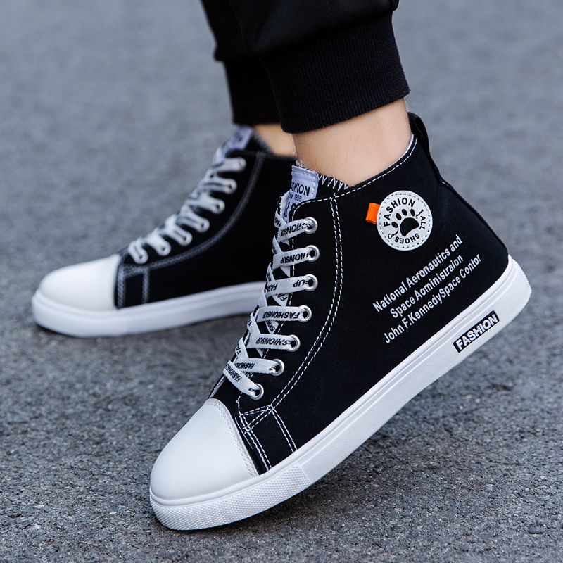 Sepatu Pria Kanvas Tali Tinggi - Men Shoes Offer ulasan dan harga