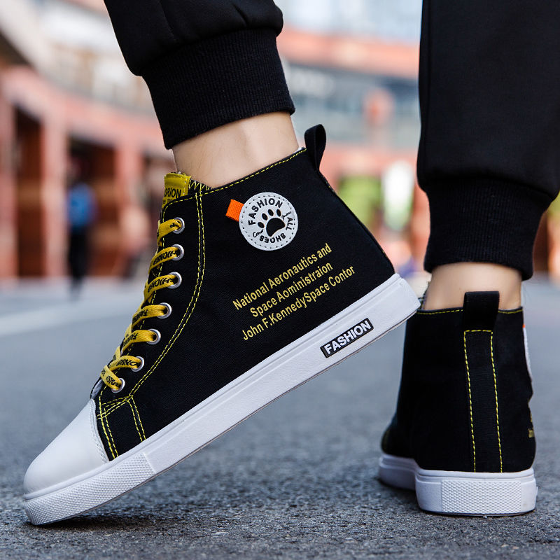 Sepatu Pria Kanvas Tali Tinggi - Men Shoes Offer ulasan dan harga