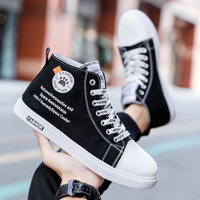 Sepatu Pria Kanvas Tali Tinggi - Men Shoes Offer ulasan dan harga
