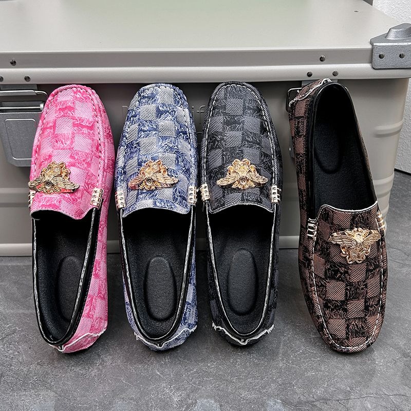 Sepatu Loafer Slip On Kotak-ko - Men'S Shoes Drivers ulasan dan harga