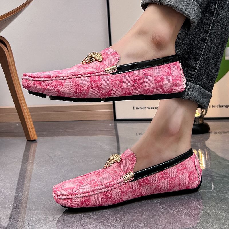 Sepatu Loafer Slip On Kotak-ko - Men'S Shoes Drivers ulasan dan harga