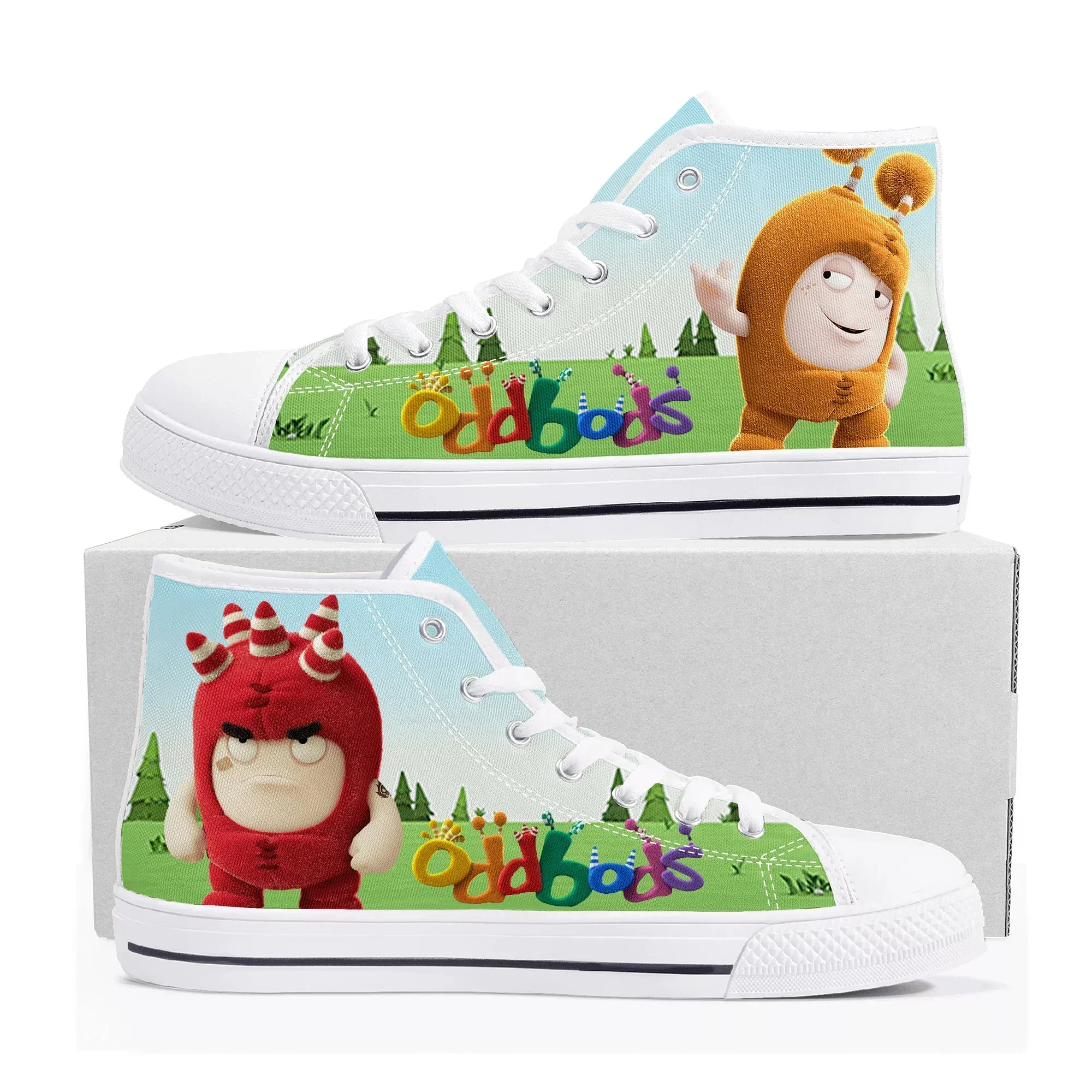 Oddbods High Top Sneakers Pria - Men Shoes Singapore ulasan dan harga