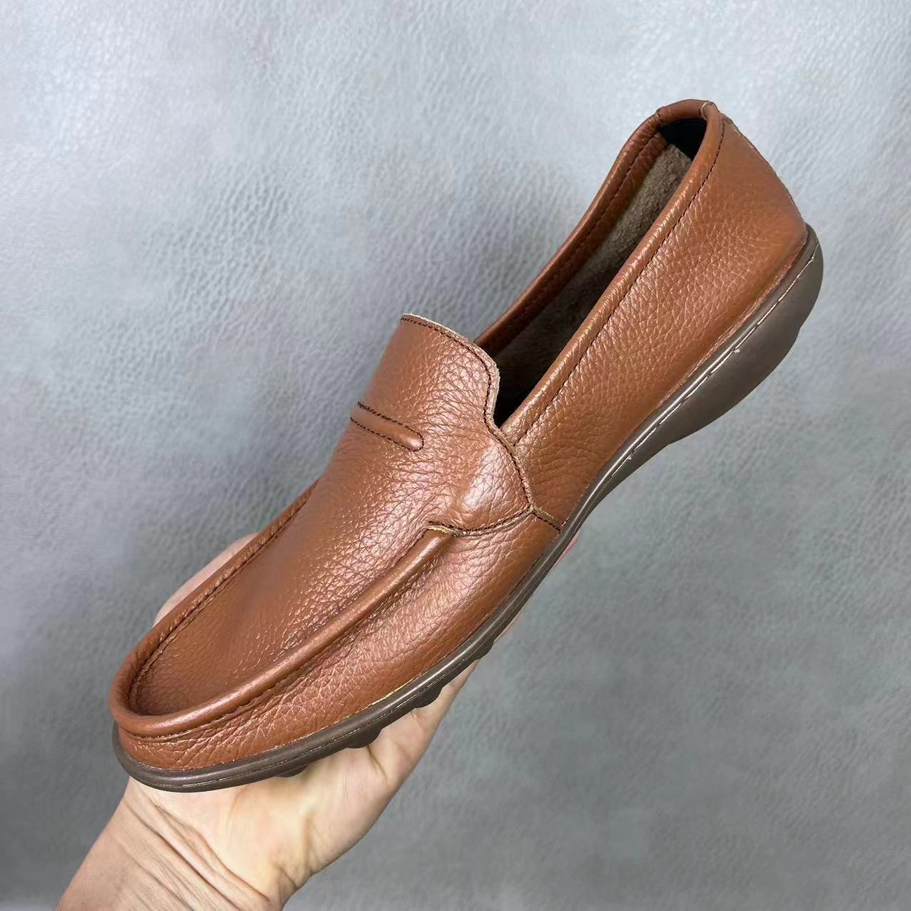 Sepatu Kulit Pria Ujung Bulat  - Men Shoes Offer ulasan dan harga