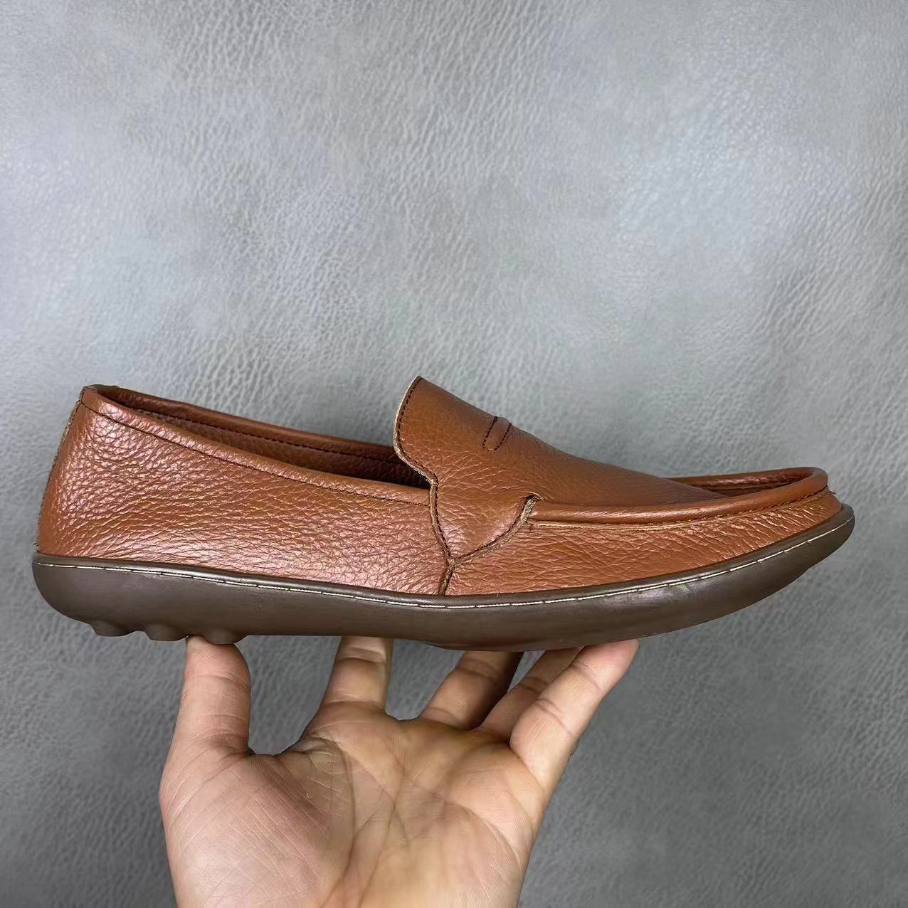 Sepatu Kulit Pria Ujung Bulat  - Men Shoes Offer ulasan dan harga