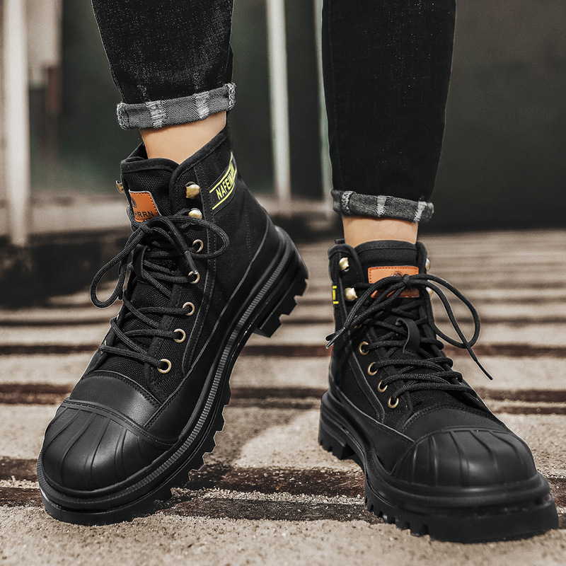 Sepatu Bot Kanvas Pria Sepatu  - Men'S Shoes Dress Casual ulasan dan harga