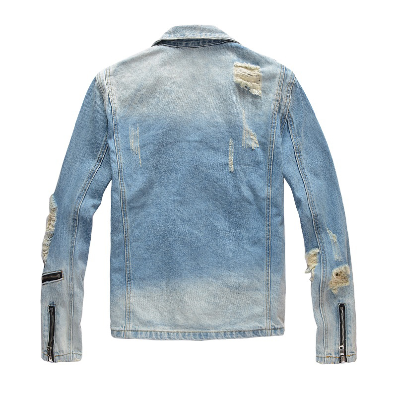 Sokotoo Jaket Biker Jeans Biru - Men'S Shoes With Jeans ulasan dan harga