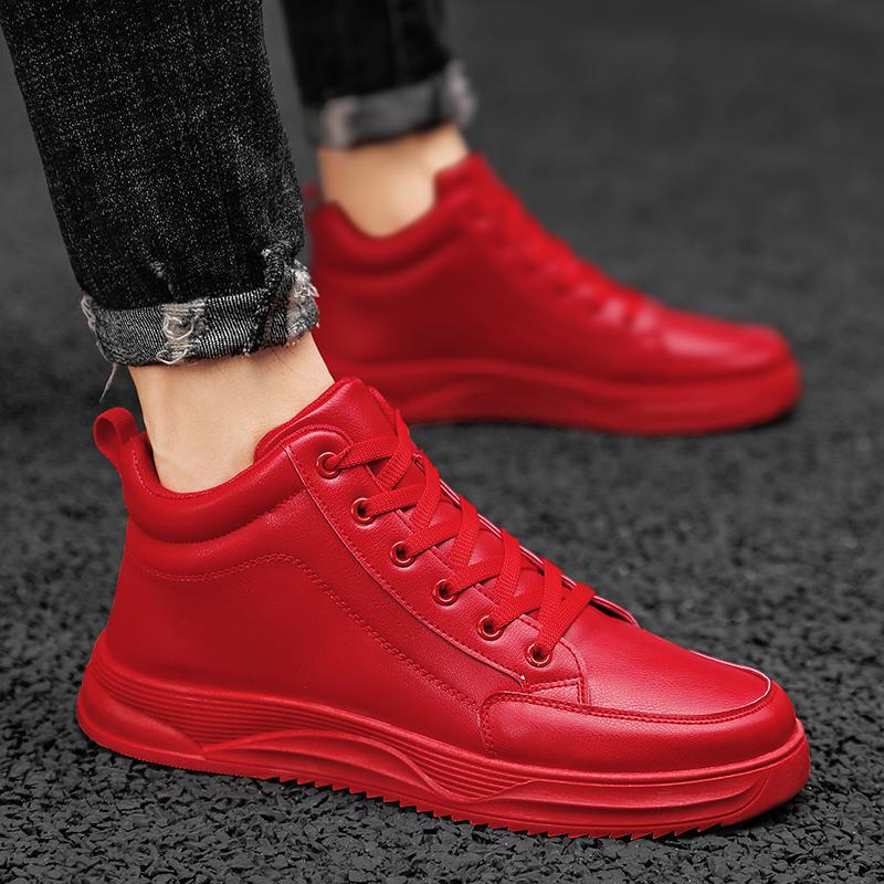 Sepatu High-top Merah Musim Gu - Men Shoes Size 46 ulasan dan harga