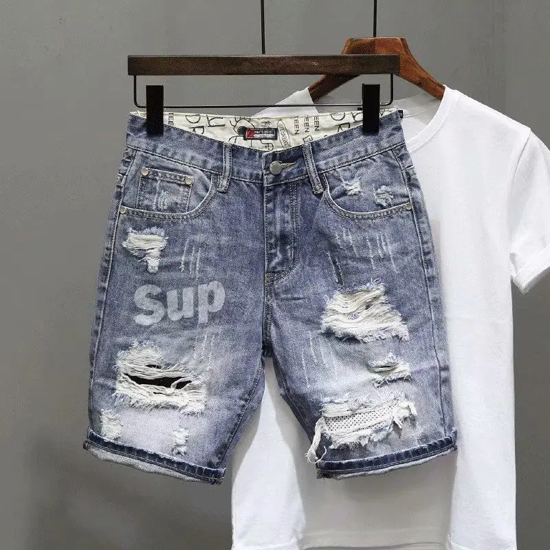 Celana Jeans pendek pria sobek - Men'S Shoes With Jeans ulasan dan harga