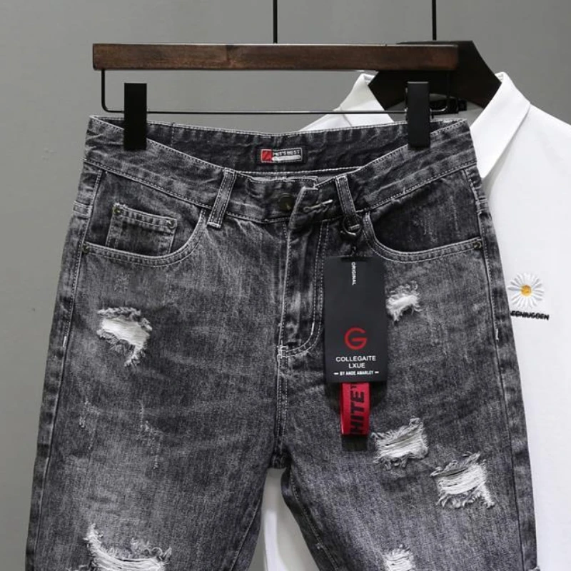 Celana Jeans pendek pria sobek - Men'S Shoes With Jeans ulasan dan harga