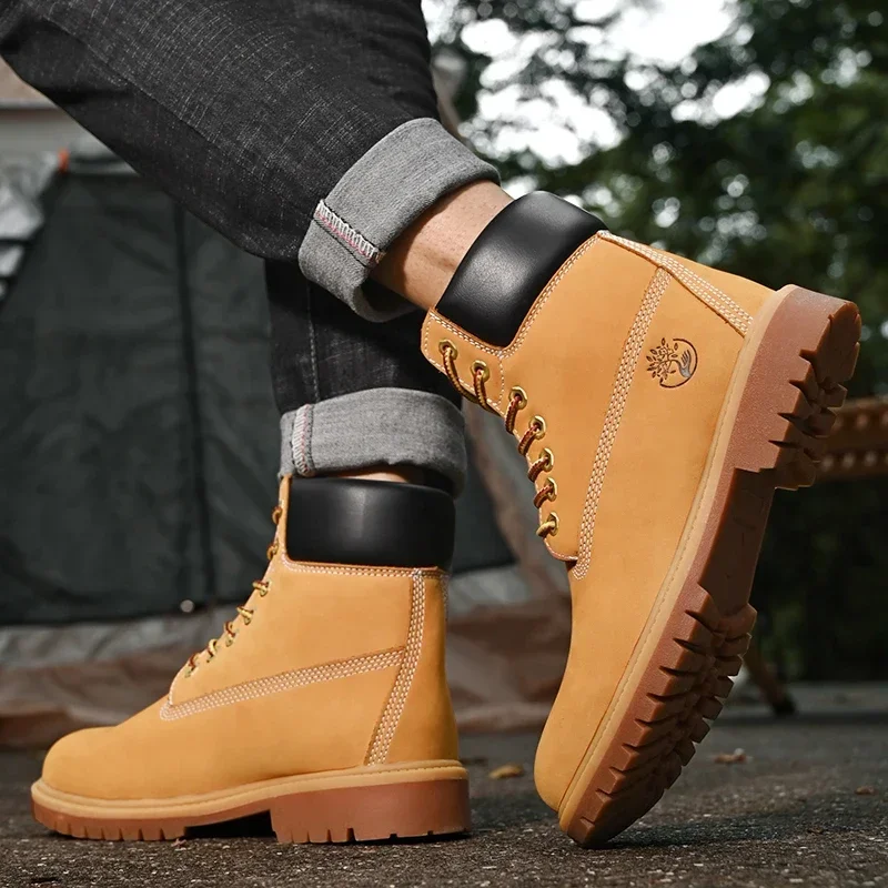 Sepatu Boots Pria High Top Ber - Men'S Shoes With Support ulasan dan harga
