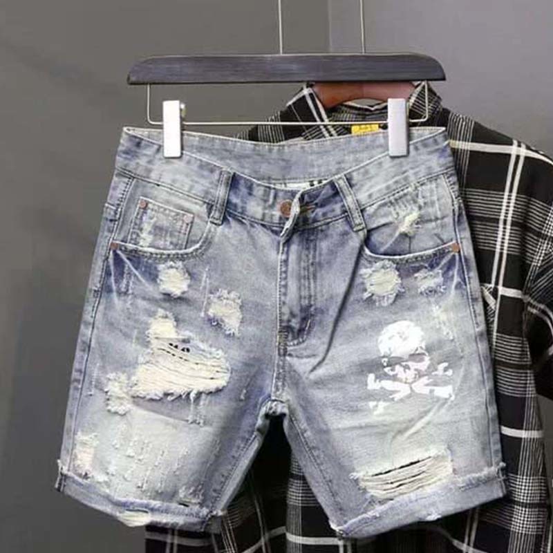 Celana jins pendek sobek untuk - Men'S Shoes With Jeans ulasan dan harga